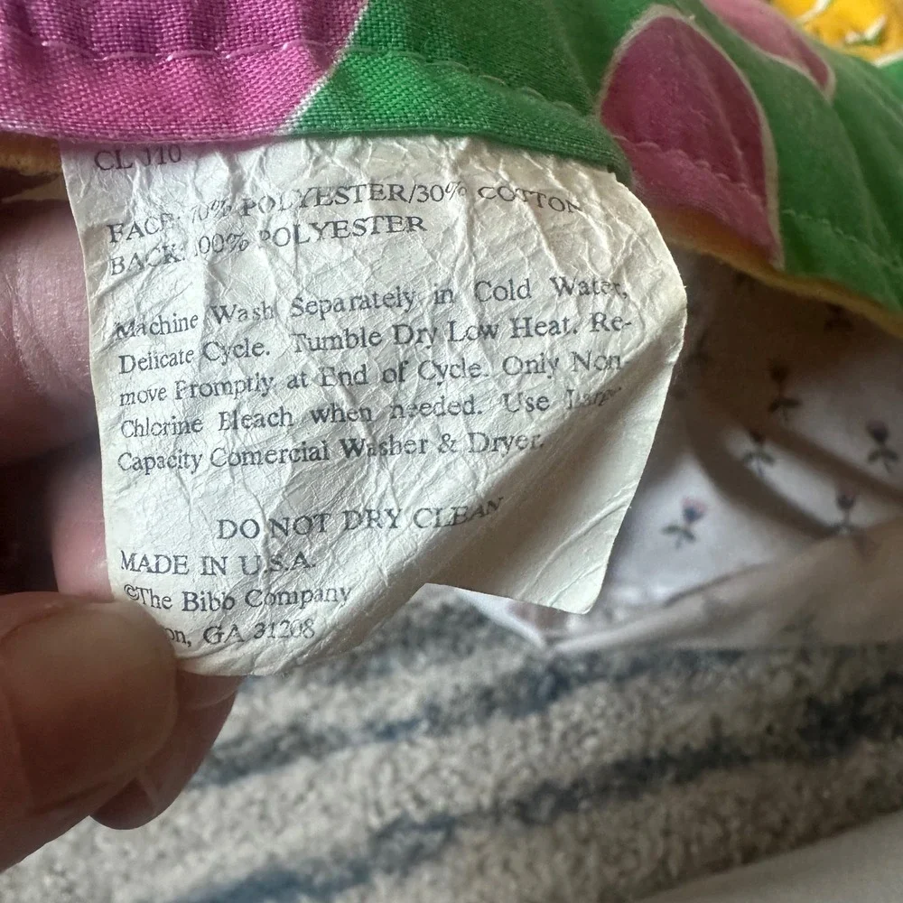 Vintage 1992 Barney the Dinosaur Baby Bop Twin Comforter Lyons Group Made in USA